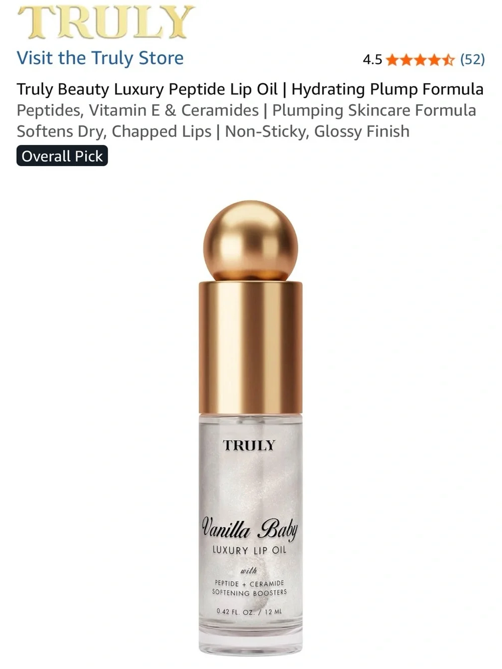 TRULY Set! Soft Serve & Vanilla Baby Lip Oils - Pink and Silver Shimmer